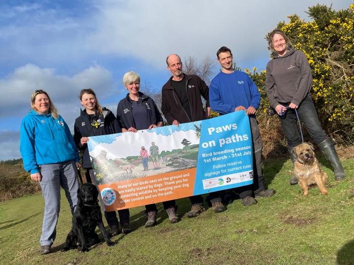 Photo of wardens, site managers and Devon Loves Dogs