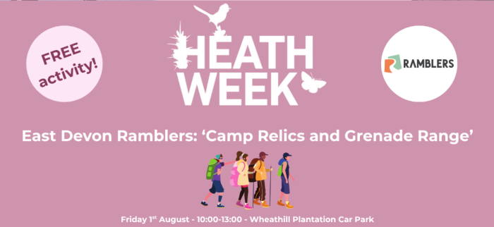 Heathweek Camp relics Rambler walk illustration