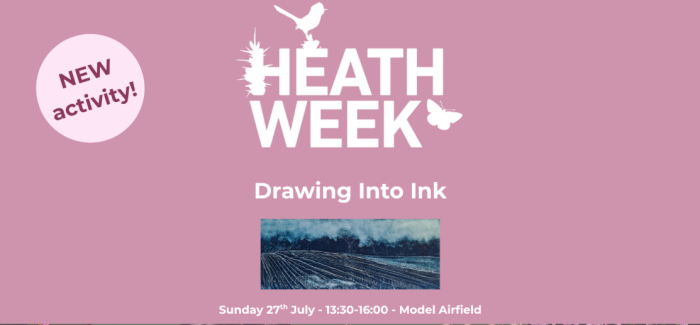 Heathweek Drawing into ink illustration