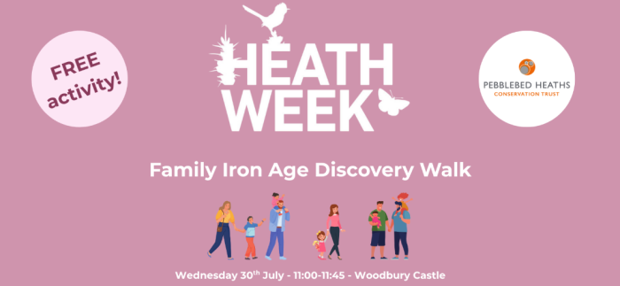 Heathweek Family Iron Age Discovery walk illustration