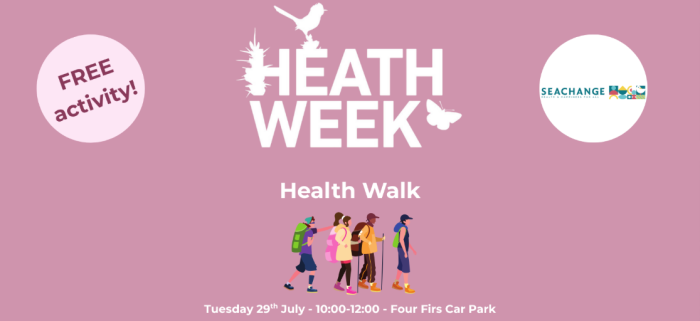 Heathweek Seachange health walk illustration