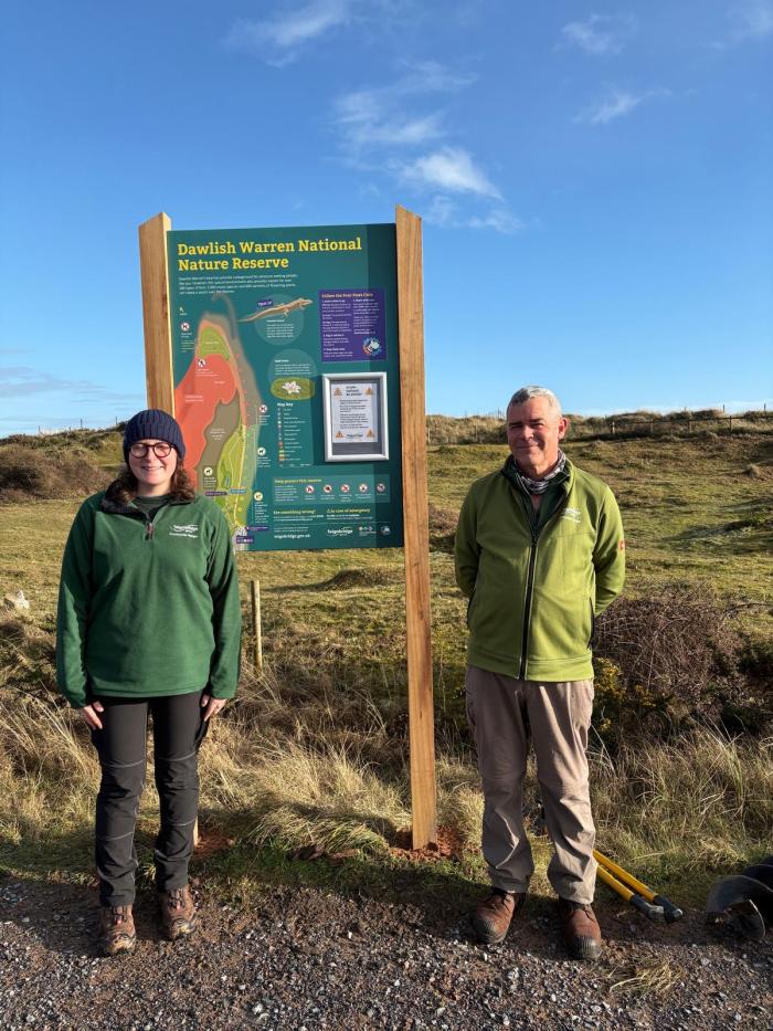 New signage at Dawlish Warren