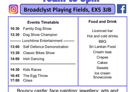broadclyst fun day poster