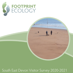 Front cover of SE Devon Visitor Survey 2020-21 report